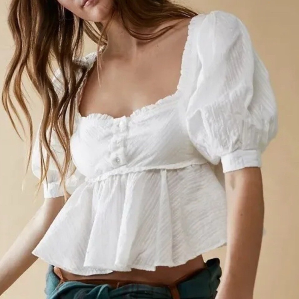 White Free People Women's Top